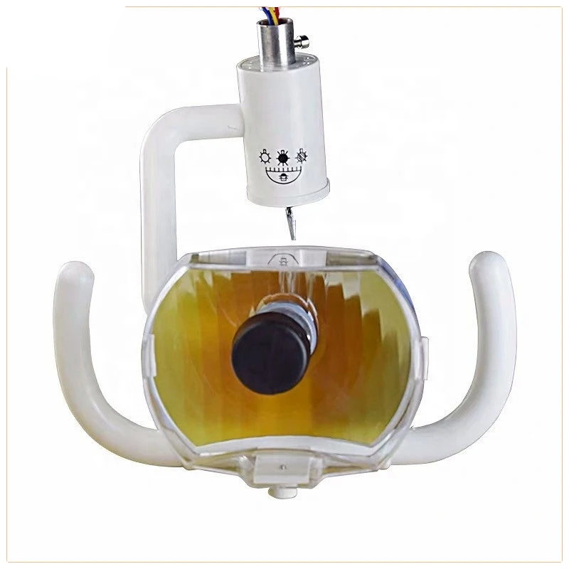 Dental Halogen Dental Light Aluminum Housing Oral Surgery Metal Connector 50W Warm Light For Dental Chair