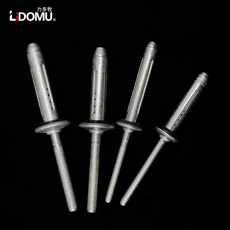 10/50 unidades. rebite cego dobrável estrutural alumínio selado à prova d'água tipo dobrável 5,2 mm 6,4 mm 7,5 mm