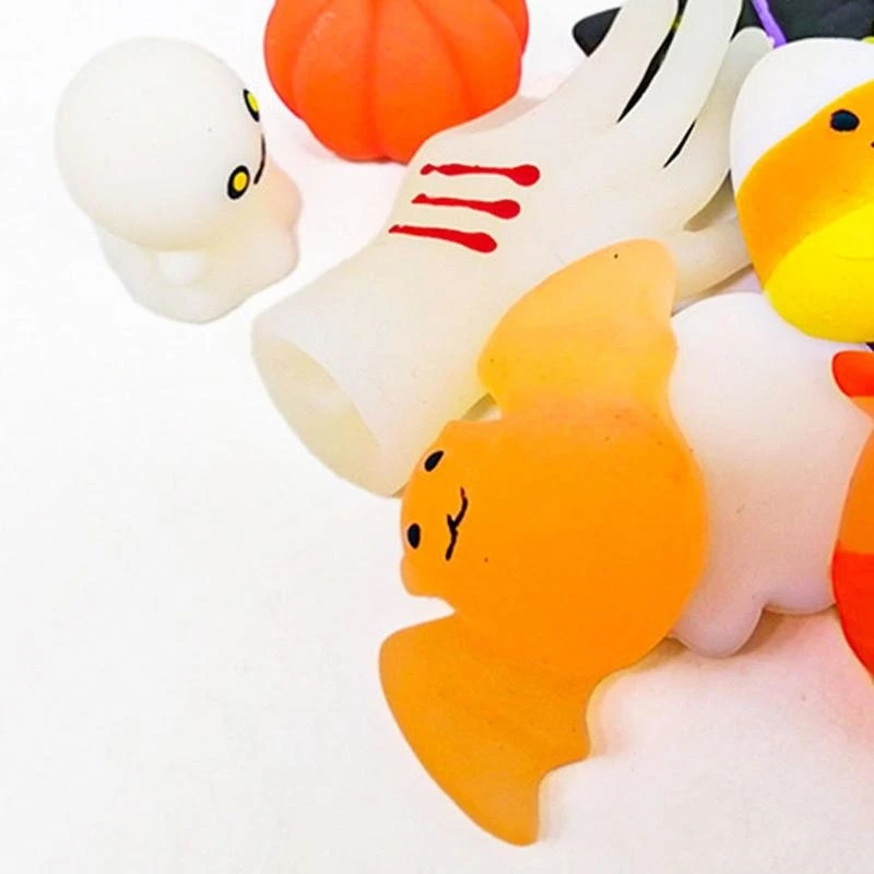 24 Uds. Bolas juguete antiestrés para Halloween, Bola esponja TPR, juguete para aliviar estrés para niños, 15UB