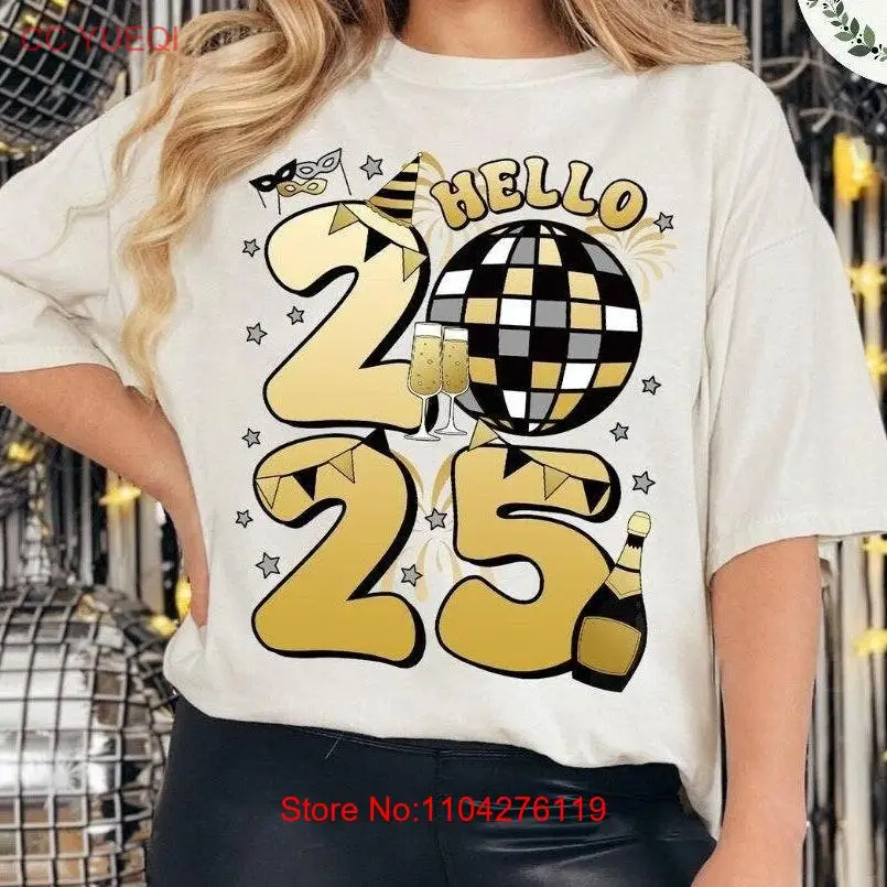 

Hello 2025 T Shirt Goodbye 2024 Happy New Year Merry Christmas SweaT Holiday Family Year's Eve Matching Party