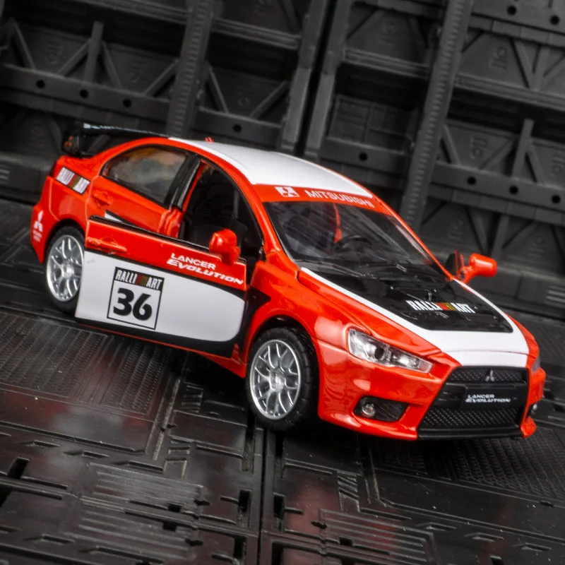 1:32 Mitsubishi Lancer Evolution GT3 Metal Alloy Car Model Diecasts Toy Vehicles Model Sound Light Car Toys For Childrens Gifts