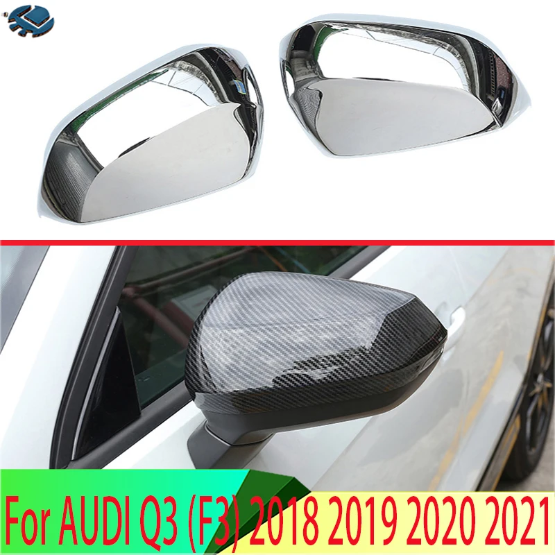 

For AUDI Q3 (F3) 2018 2019 2020 2021 Door Side Mirror Cover Trim Rear View Cap Overlay Molding Garnish