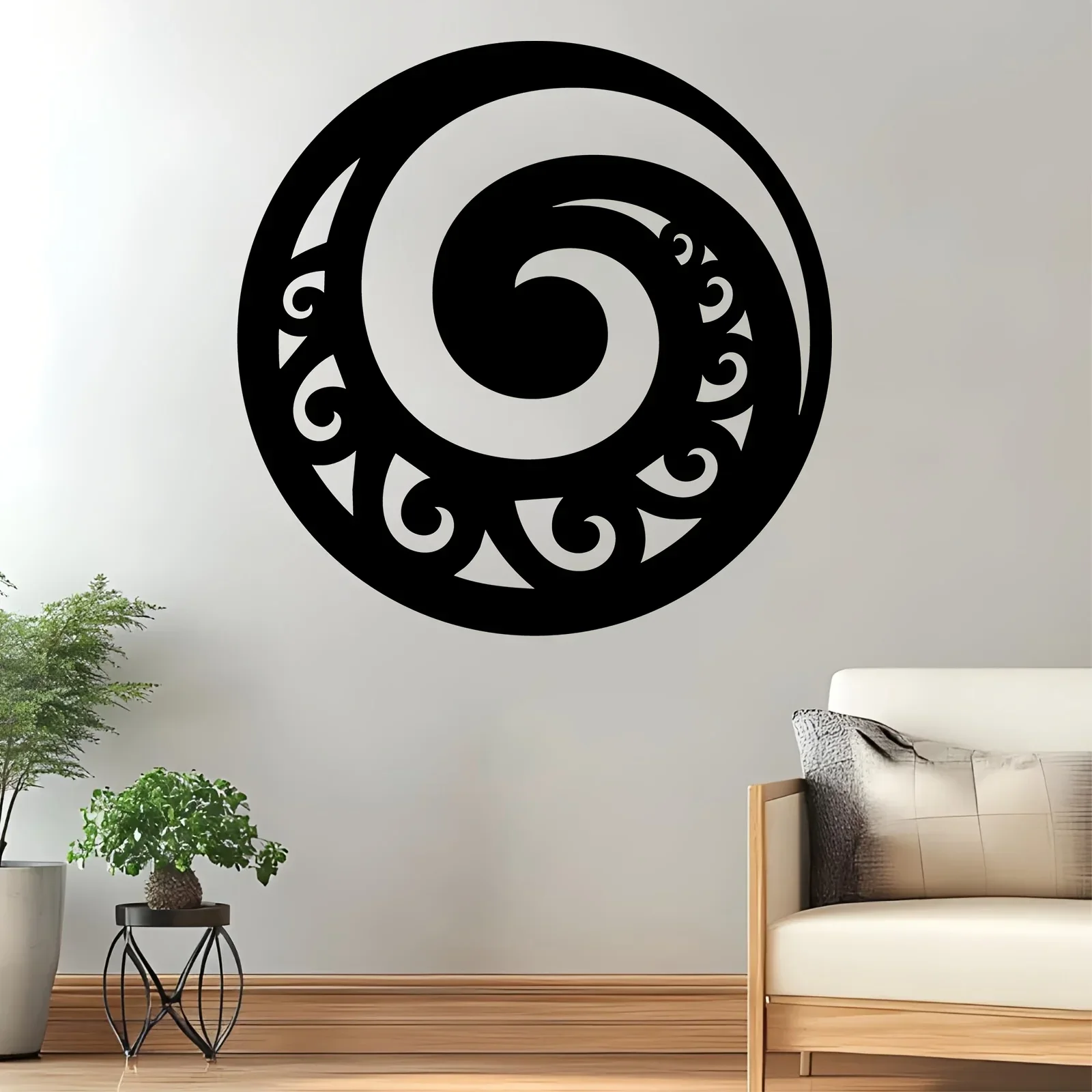 Modern Spiral Staircase Iron Wall Art Sculpture Rustproof Metal Decor Living Room Fence Christmas Anniversary Gift Ornament