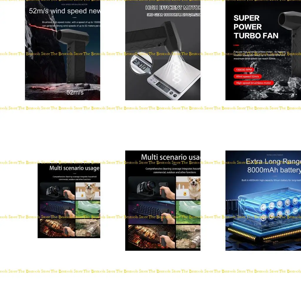 

12PF Powerful Industrial Duct Fan 130000RPM Advanced Fan Innovative Violent Blower for Gamers and Outdoor Enthusiasts