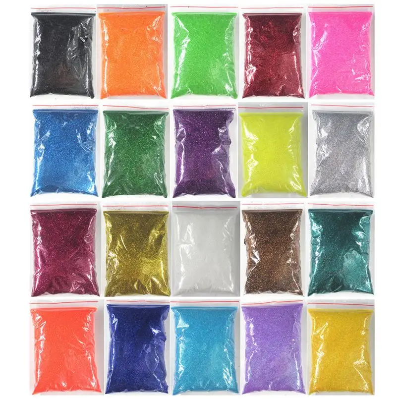 Poudre scintillante de couleur bonbon néon Super brillante pour manucure et Nail Art, décoration des ongles, 1/128(0.2mm)