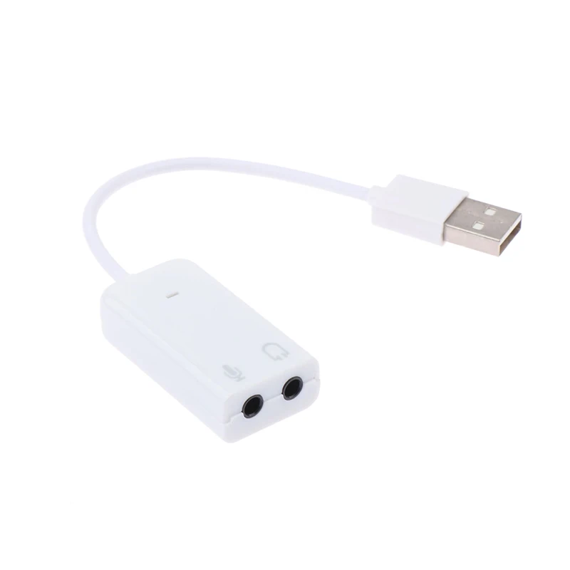 맥북 컴퓨터 노트북 PC 7.1 외장 USB 사운드 카드 잭, 3.5mm USB 오디오 어댑터 이어폰 마이크 사운드 카드