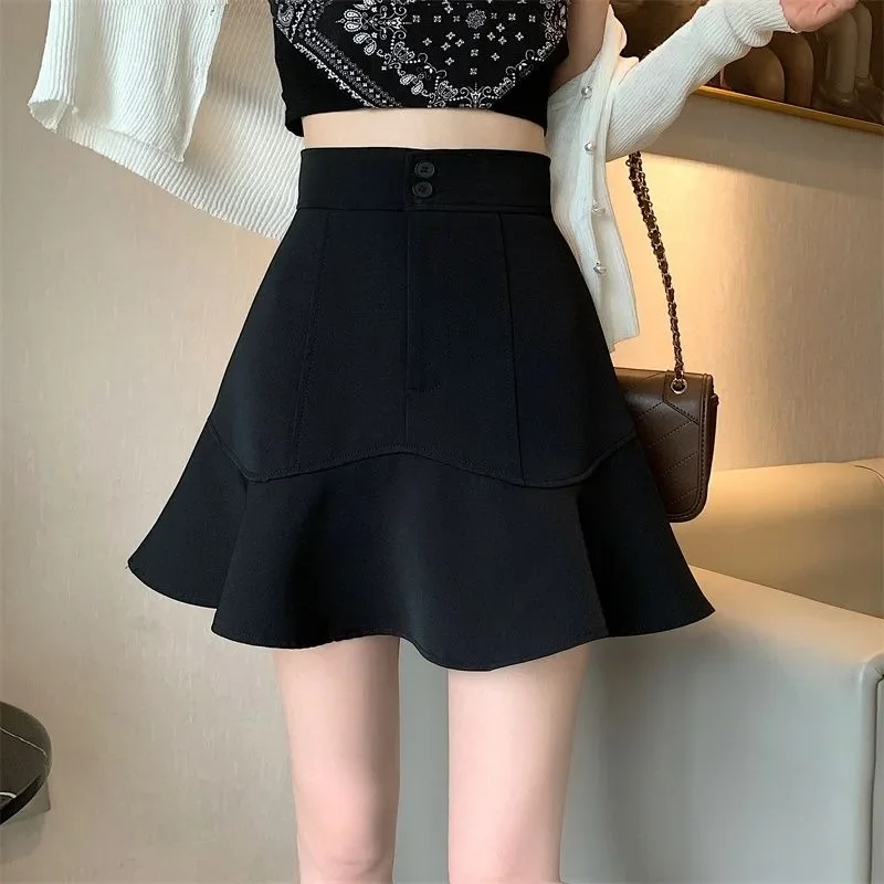 

Юбки-трубы женские, ретро, летние, в стиле ампир, модные, элегантные, повседневные, мини, универсальные, в корейском стиле, новые, для уличной моды, базовые, для студенток, Mujer Faldas