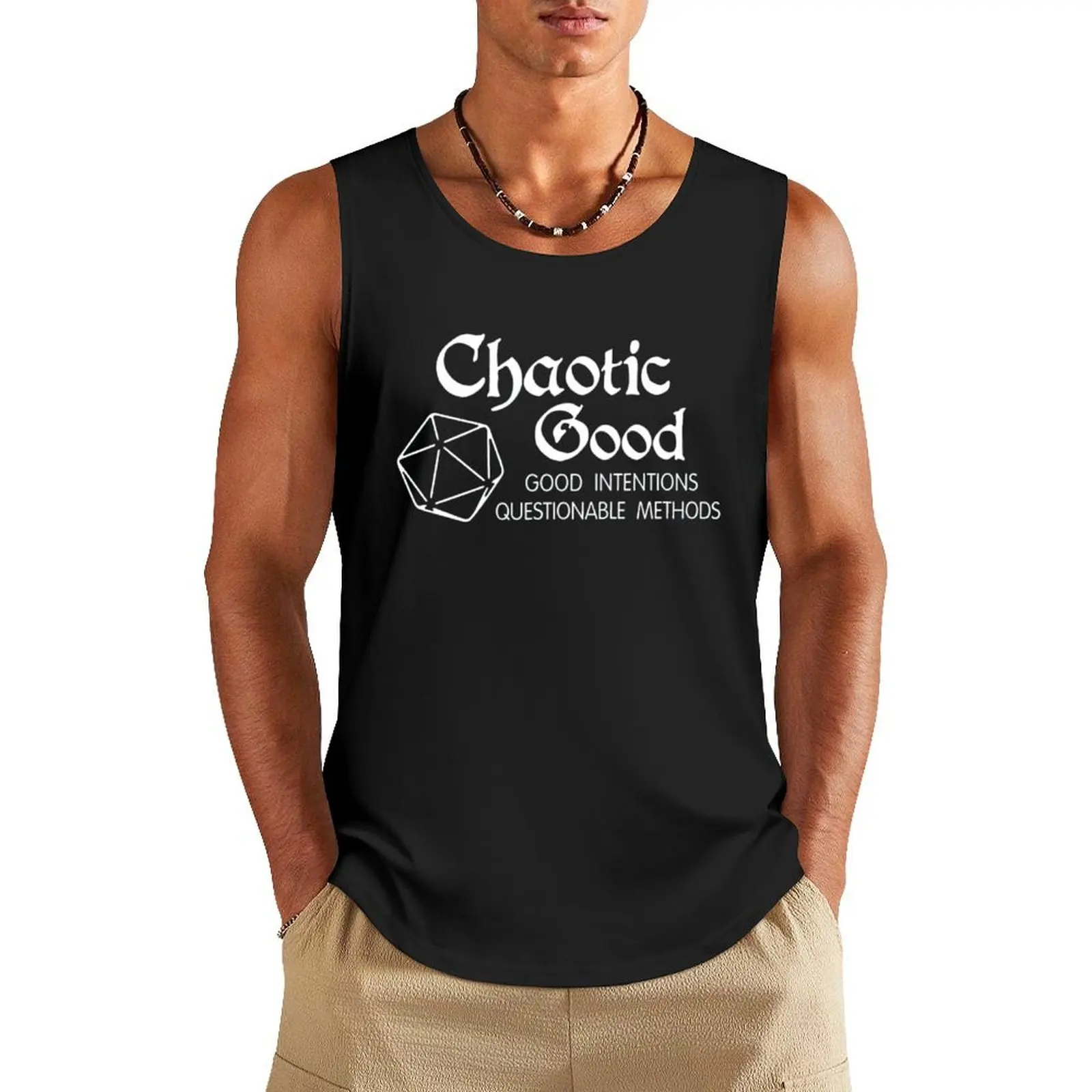

chaotic good good Tank Top tops Working vest t-shirts for men