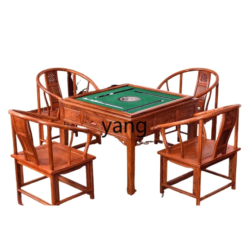 CX Automatic Mahjong Table Solid Wood Dining Tables and Chairs Set Chinese Multi-Functional Leisure Chess Table