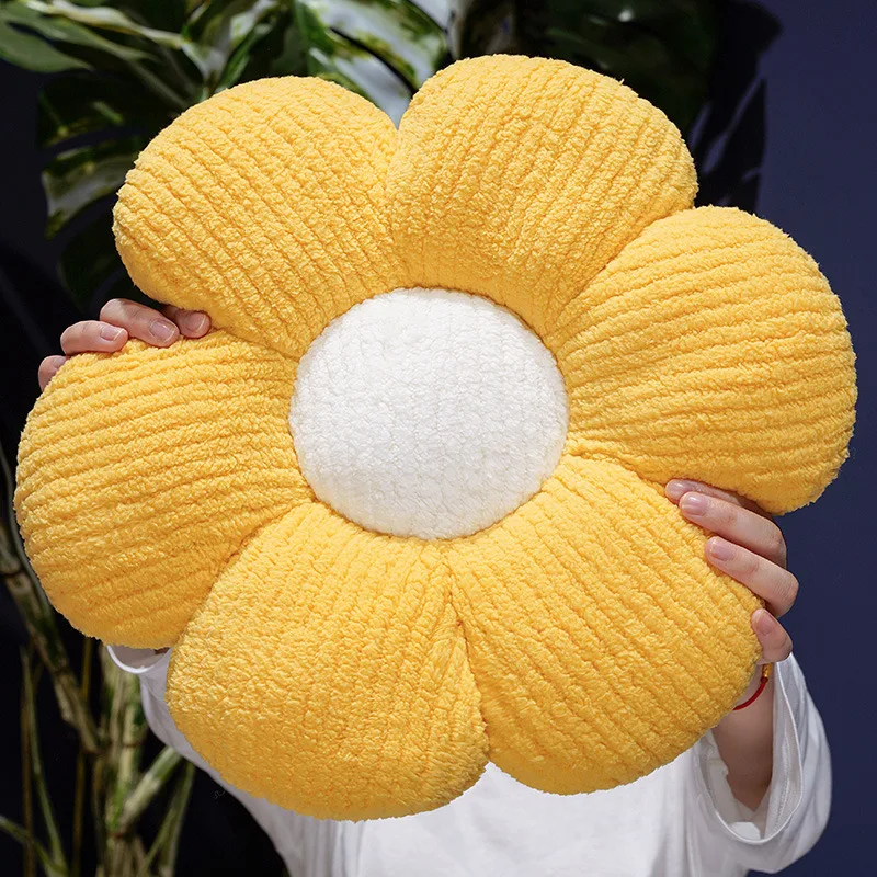 لينة القطن زهرة وسائد فخمة وسادة الدوبامين اللون نظام عباد الشمس النبات حصيرة محشوة أريكة سرير النوم وسادة الظهر الهدايا