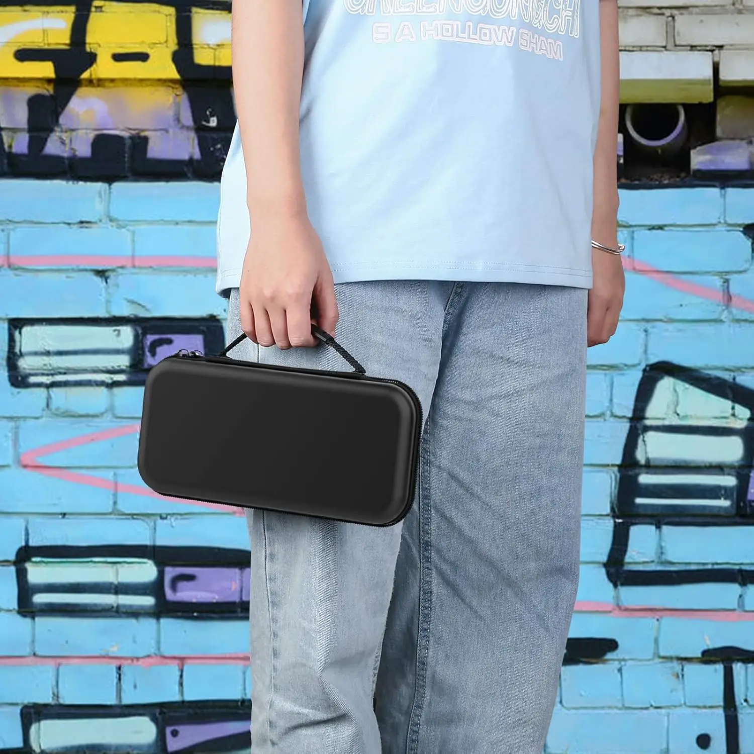 Carrying Bag For Switch OLED Case Compatible with NS, Switch/Switch OLED Carry Clutch Bag with More Space for NS and OLED image 3