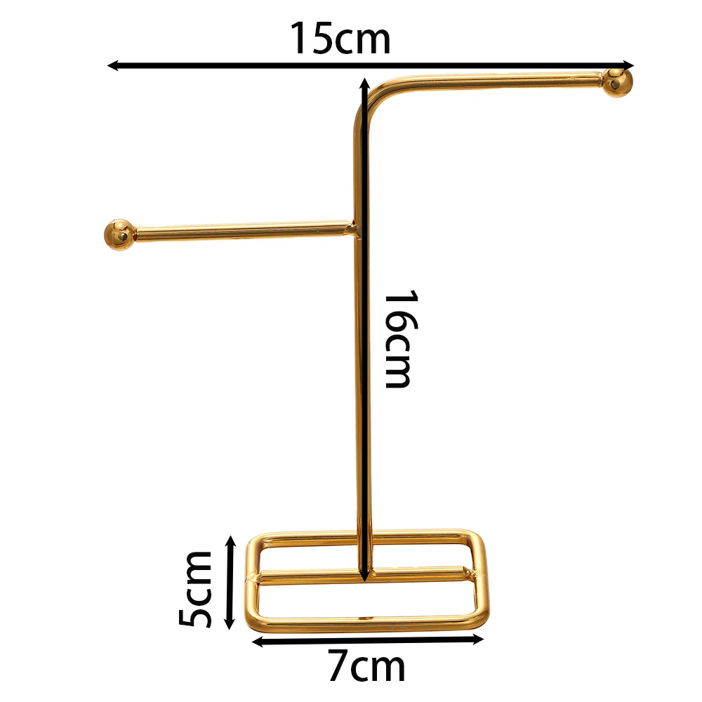 Jewelry Display Stand Bracelet Earring Necklace Storage Metal Base Rack Jewellery Organizer Holder Home Decor image 3