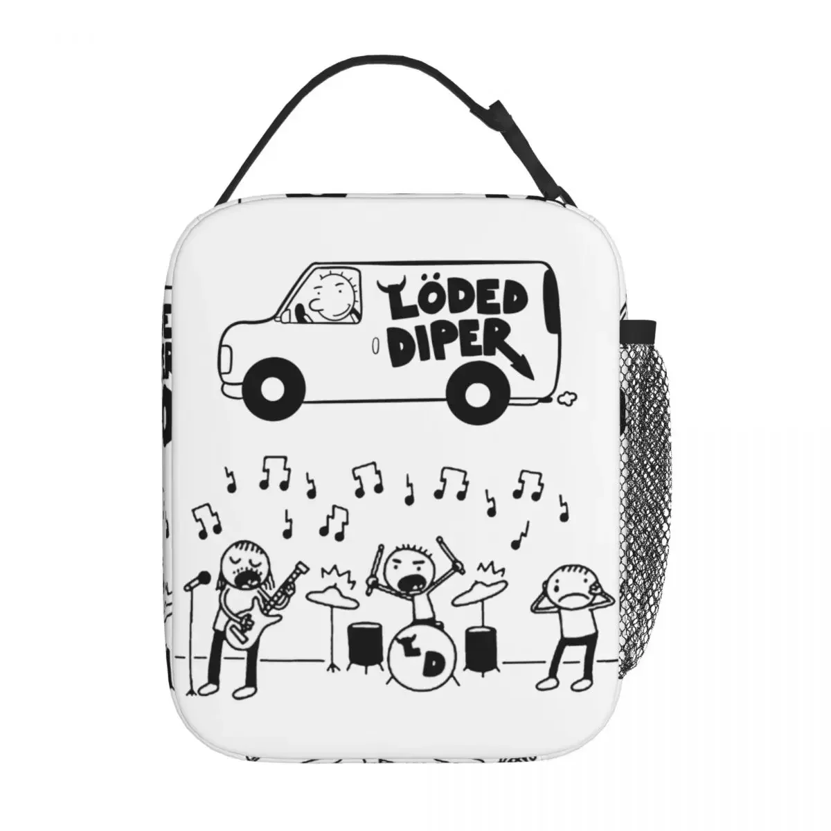 Loded Diper Insulated Lunch Box Diary of a Wimpy Kid Merch  Container All Season Thermal Cooler Bento