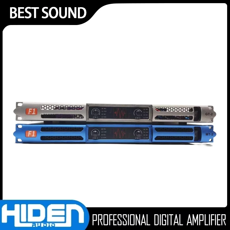 Amplifier daya Digital profesional 1U Amplifier daya Dual-Channel Home Theater Subwoofer DJ ruang panggung Karaoke