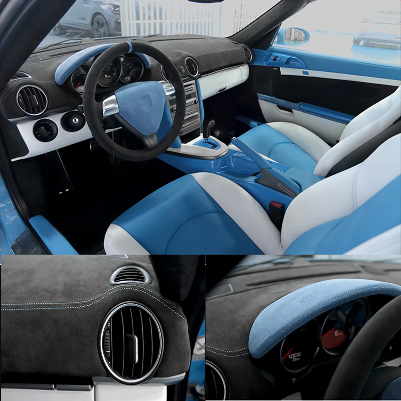 Dashboard Cover in Alcantara for Porsche Cayman Interior kit 2006-2011 Shade Cushion Pad Car Accessories Modification Kits