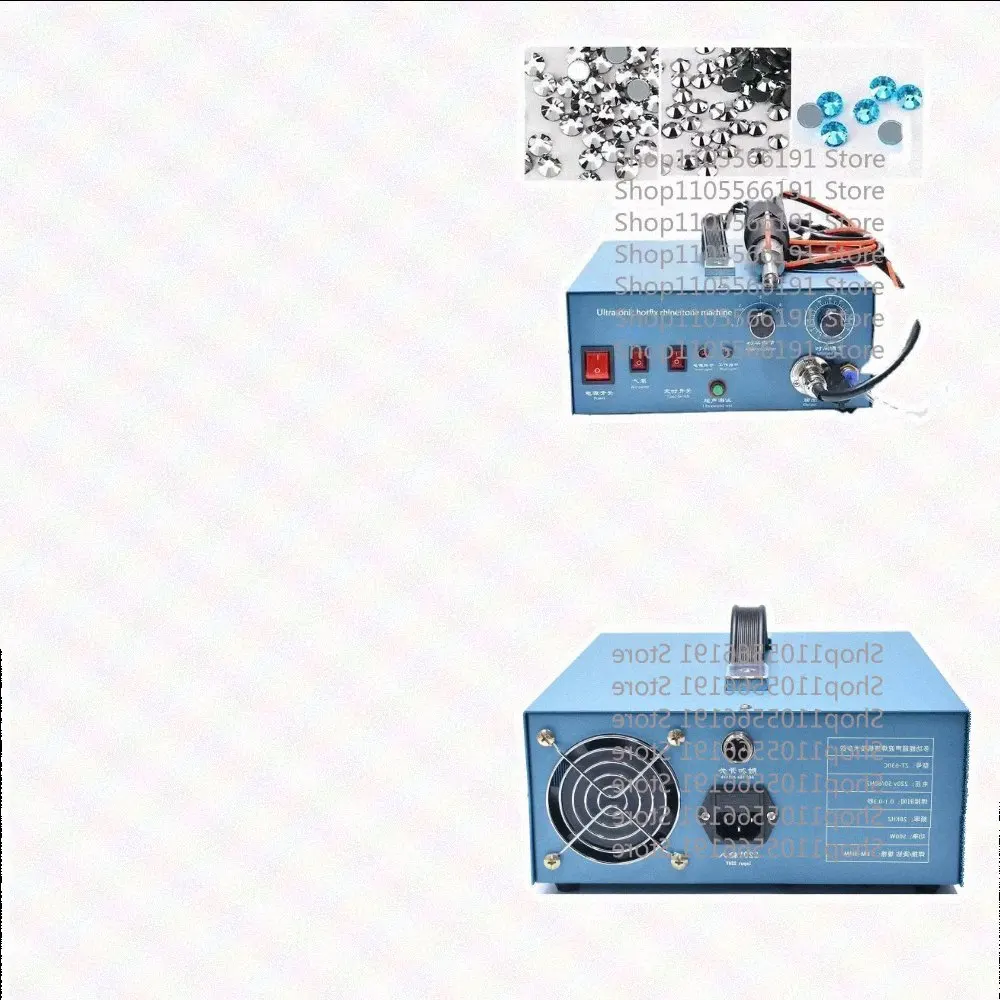 220V Rhinestone Hotfix Transfer Machine Ultrasonic Apparel Diamond Setting Template Machine for Hot Fix Transfer Application