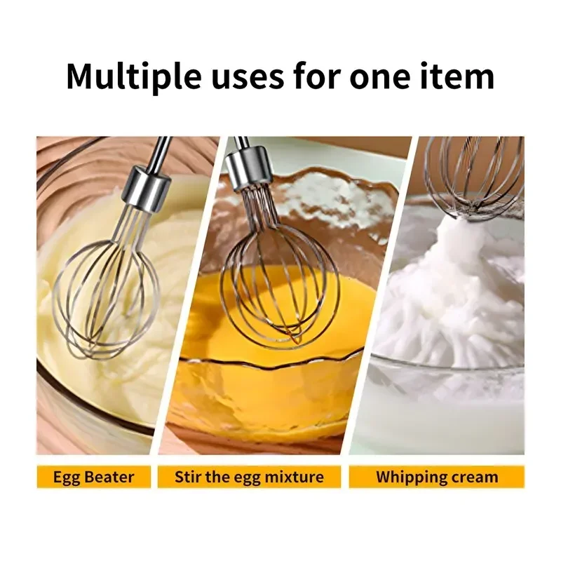 Wireless Portable Electric Food Mixer Automatic Whisk Dough Egg Beater Baking Cake Cream Whipper Kitchen Tool