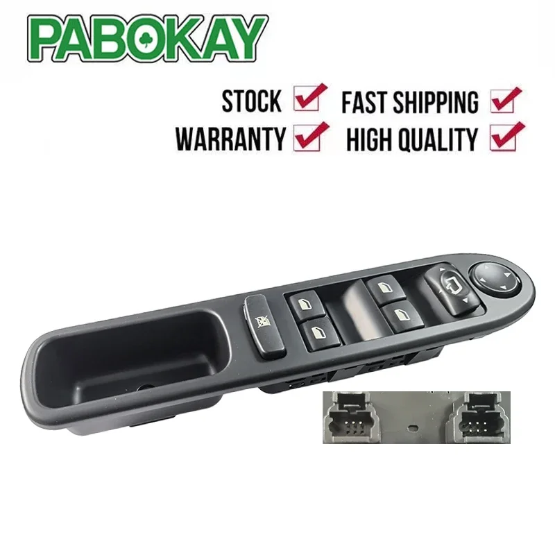 

ELECTRIC WINDOW / MIRROR CONTROL SWITCH FOR PEUGEOT 307 HATCHBACK 6554.KT 6554KT 6654.KS 6654KS 100012943 E100360