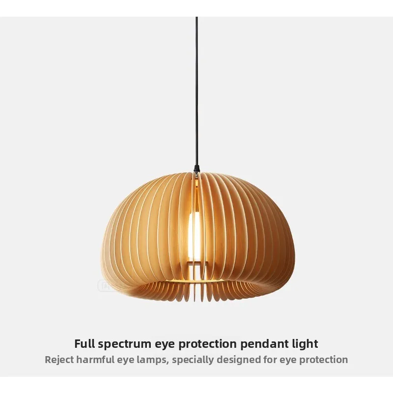 Restaurant Vintage Log Bedroom Entrance Homestay Art Pumpkin Eye Protection Lamp
