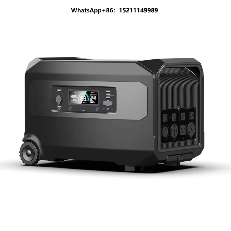 PO4 Battery Power Station 4608Wh Energy Capacity 6000W Power Output Portable Solar Generator  Custom Design Wholesale