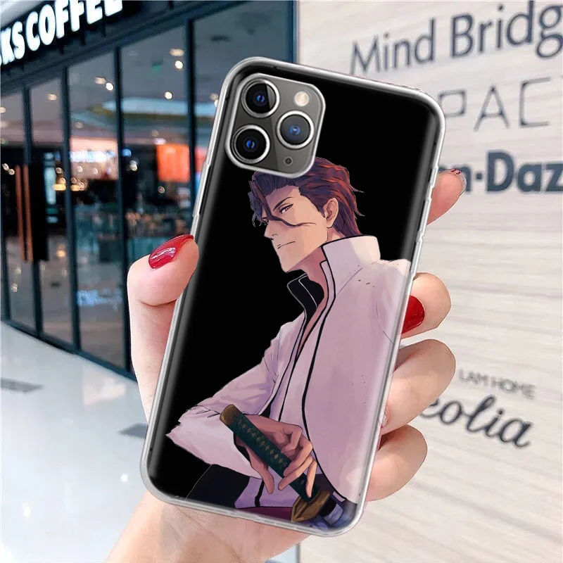 Bleach Aizen Sousuke Soft Phone Case for iPhone 16 15 14 Plus 13 12 Mini 11 Pro Max 7 + Apple XS X SE 2020 8 Cover Shell for iPh