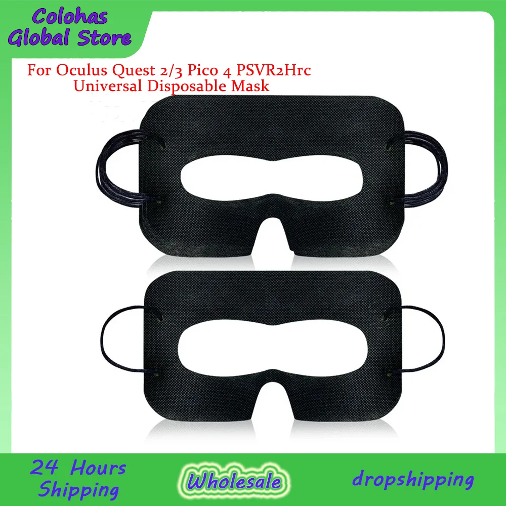 100/50 Pack VR Eye Mask Cover Hygiene Disposable Eye Mask Sweat Breathable Face Protection For Oculus Quest 3/2 Pico 4 PSVR2 HTC