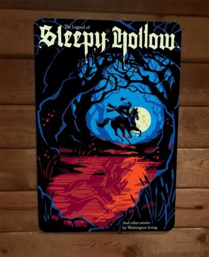 1 pcs,The Legend of Sleepy Hollow Art #1 Halloween Horror 8x12 Metal Wall Sign