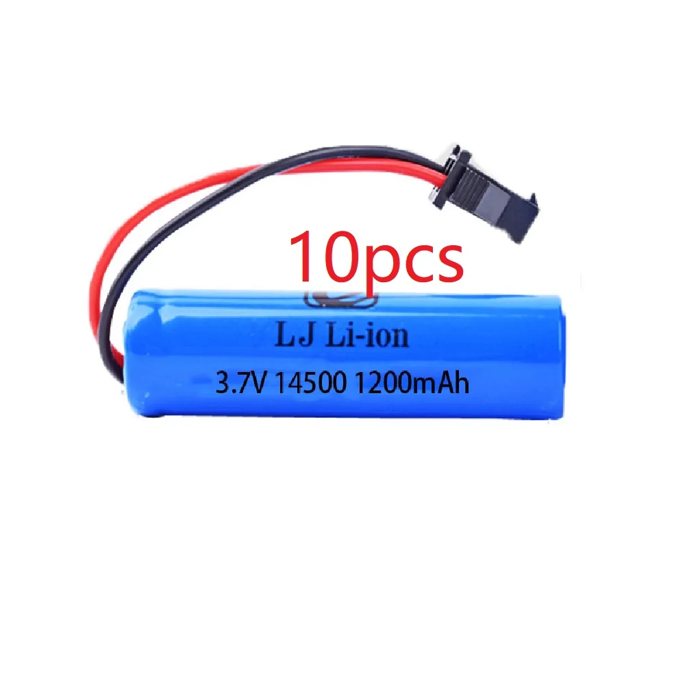 3.7 فولت 1200mah بطارية ليبو ل C2 D828 RC اكسسوارات السيارات اللعب 3.7 فولت 800mah ترقية 14500 SM-2P ل RC حيلة تفريغ بطارية السيارة اللعب