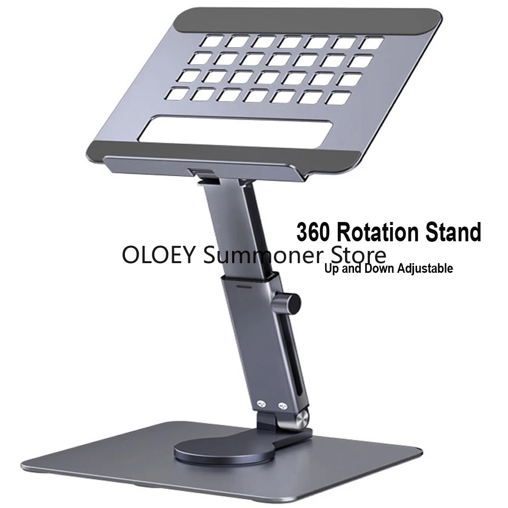 Folding Tablet Stand Desk Computer Table 360 Rotation Reading Adjustable Foldable Holder Dock Laptop Baseus Tablet Holder