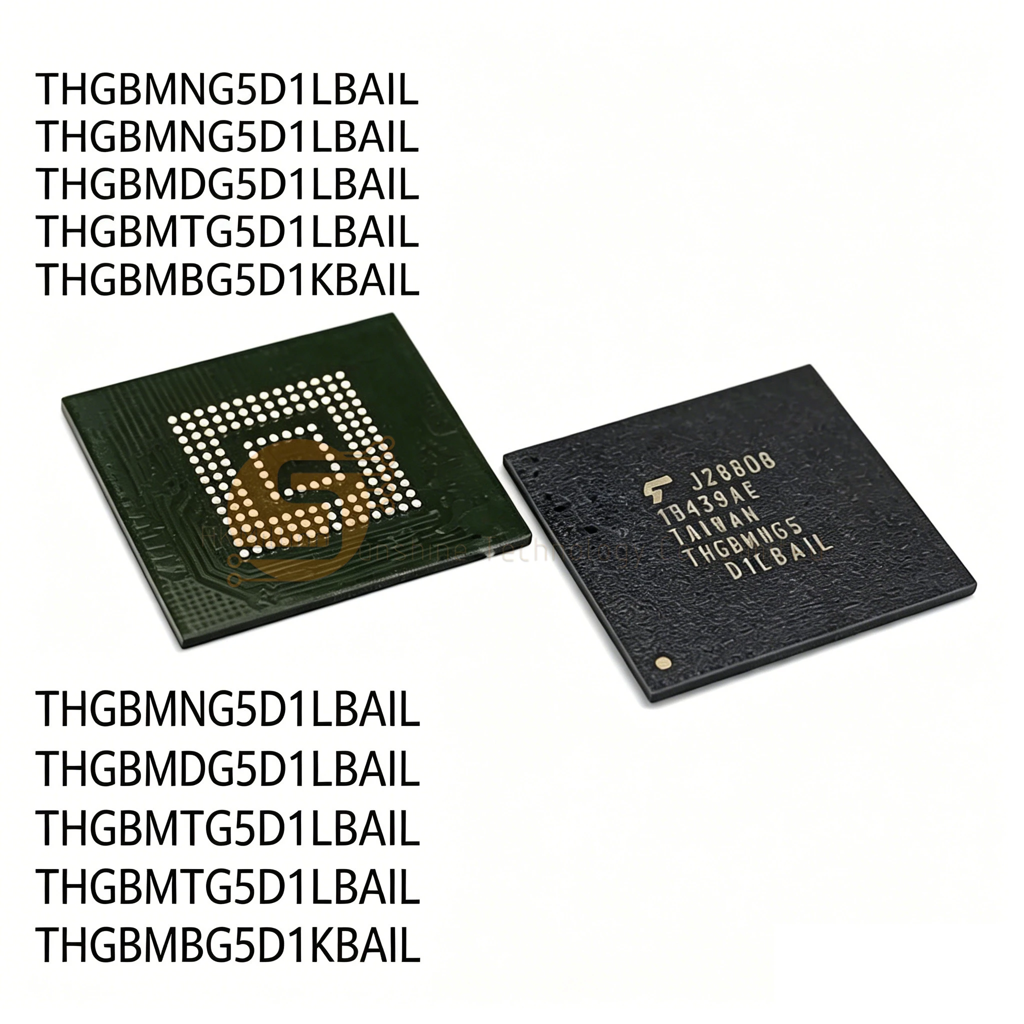 1pc THGBMTG5D1LBAIL THGBMDG5D1LBAIL THGBMNG5D1LBAIL THGBMBG5D1KBAIL FBGA-153 4GB eMMC 5.0 Memory Chip Storage IC New Original