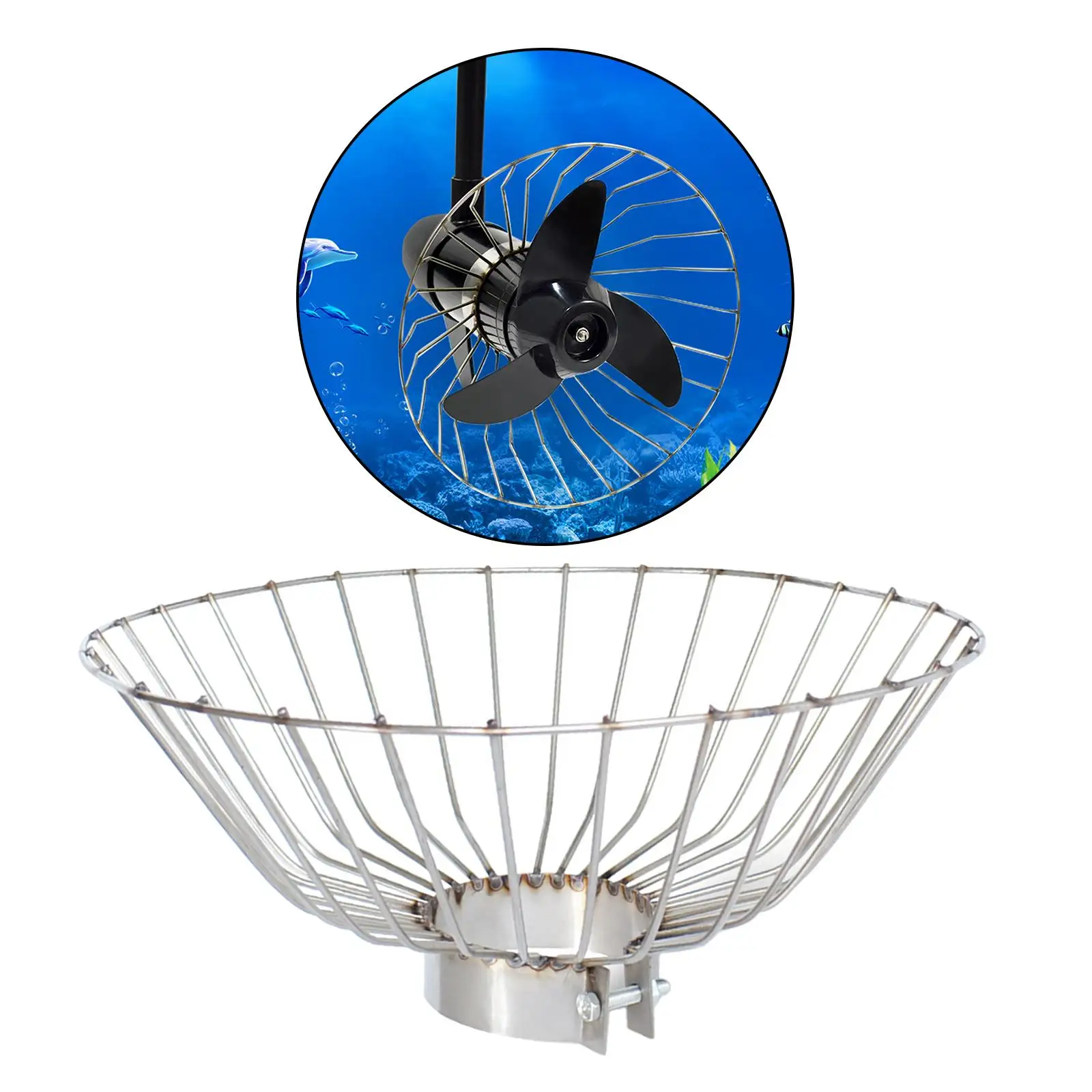 

Крышка пропеллера, пропеллер, защита от запутывания, водонепроницаемая крышка для растений, каяка, каноэ, крышка из нержавеющей стали для лодки