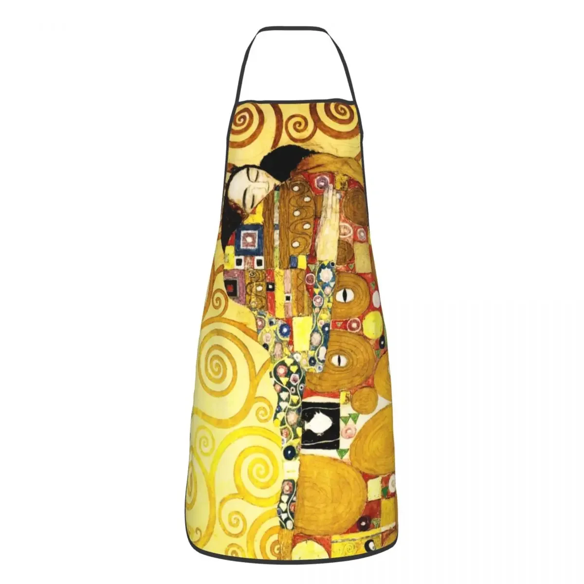 Gustav Klimt The Embrace Apron for Women Men Unisex Bib Painting Art Kitchen Cooking Tablier Cuisine Chef Gardening