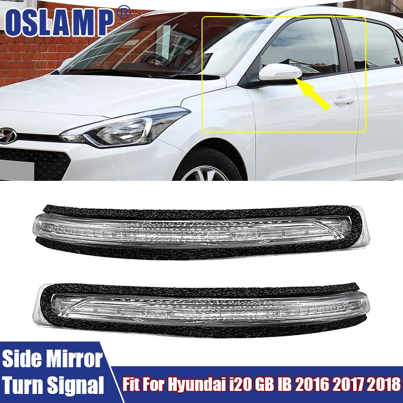 

LED Car Light Side Mirror Turn Signal Fit For Hyundai i20 GB IB 2016 2017 2018 Car Accessories LED Rear View Mirror Signal Lamp
