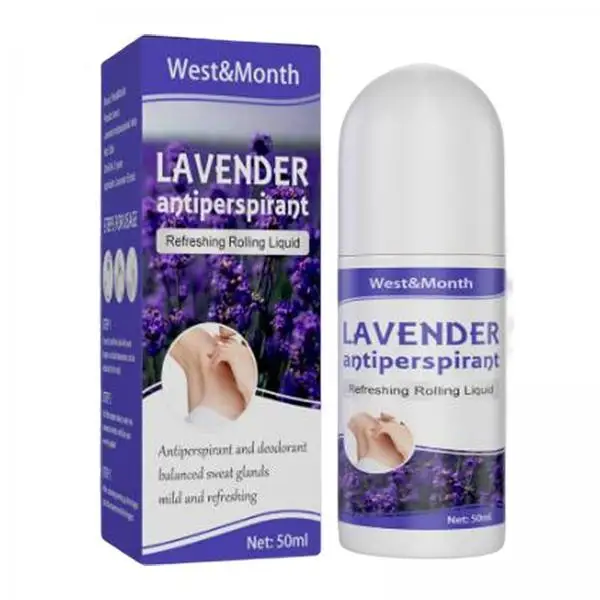 

Body Deodorant Antiperspirant Lavender Roll on Deodorant for Women Men Sweat Odor Protection Daily Use