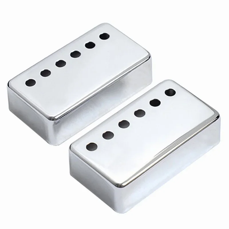 2pcs Chrome Metal Humbucker Pickup Cover 50/52mm for LP Style Electric Guitar Silver Black Gold Guitar Parts Accessories