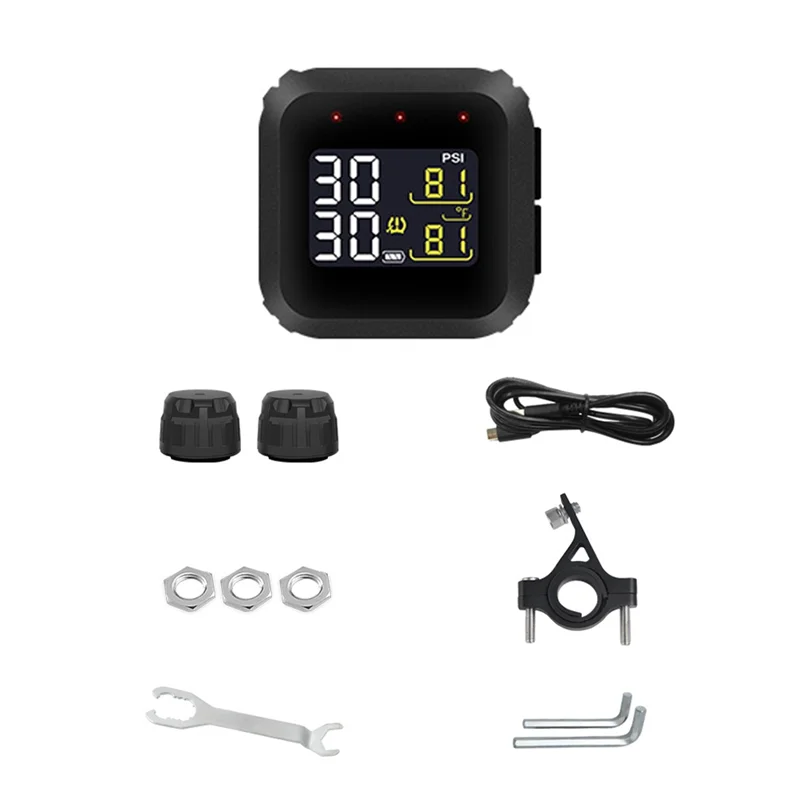 

Waterproof LCD Display M3X Smart Wireless Tire Pressure Monitor With External Sensor