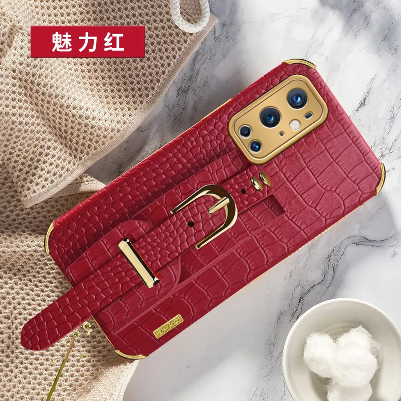 Wrist Strap Crocodile Leather Silicone Cases for Samsung Galaxy A72 A70s A71 4G A73 5G Wristband Stand Soft Cover Phone Case