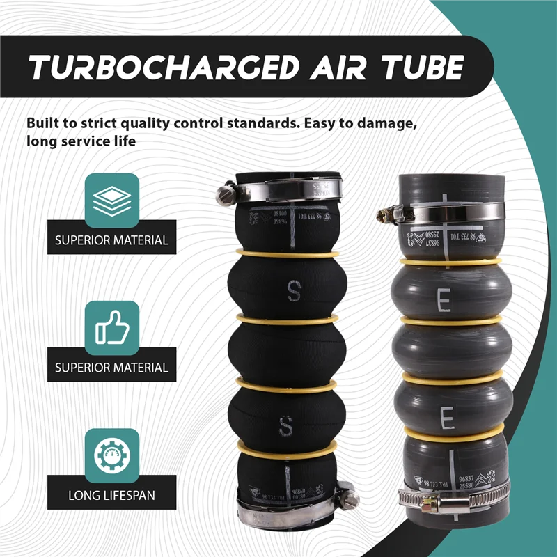 

0382NN 0382NP 9683725580 9686000180 Car Turbocharged Air Tube For Citroen C4L C4SHIJIA DS4S 1.2T-AD39