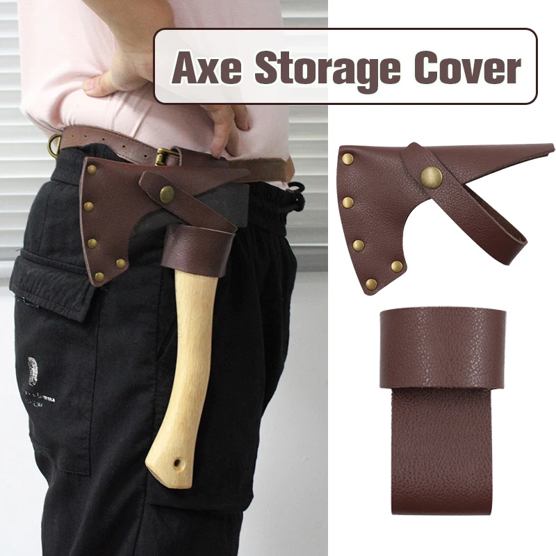 

PU Leather Axe Blade Cover Sheath Head Holster Hatchet Axe Holster Practical Durable Axe Protector Protetive Case