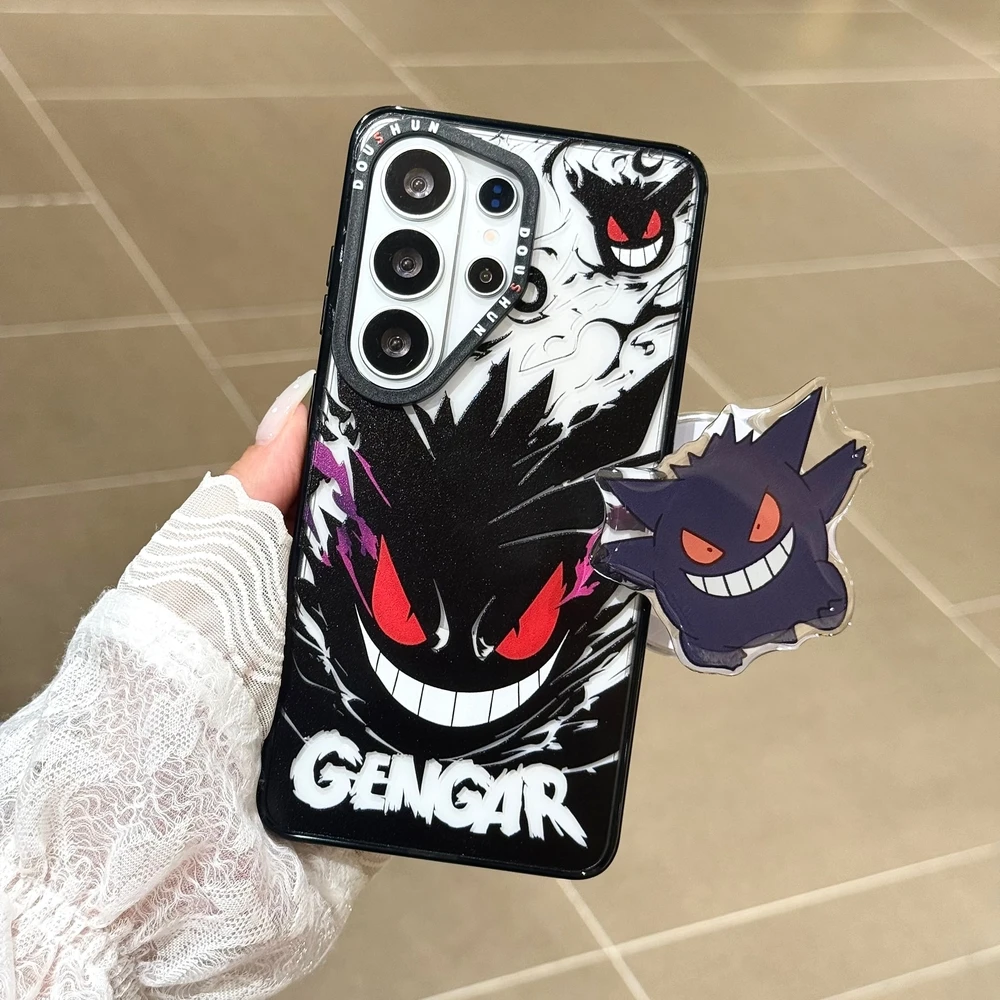 Pocket Monsters Pokémon Gengar Magnetic Holder Magsafe Wireless Charge Phone Case For Samsung Galaxy S26 25 24 23 Ultra Puls