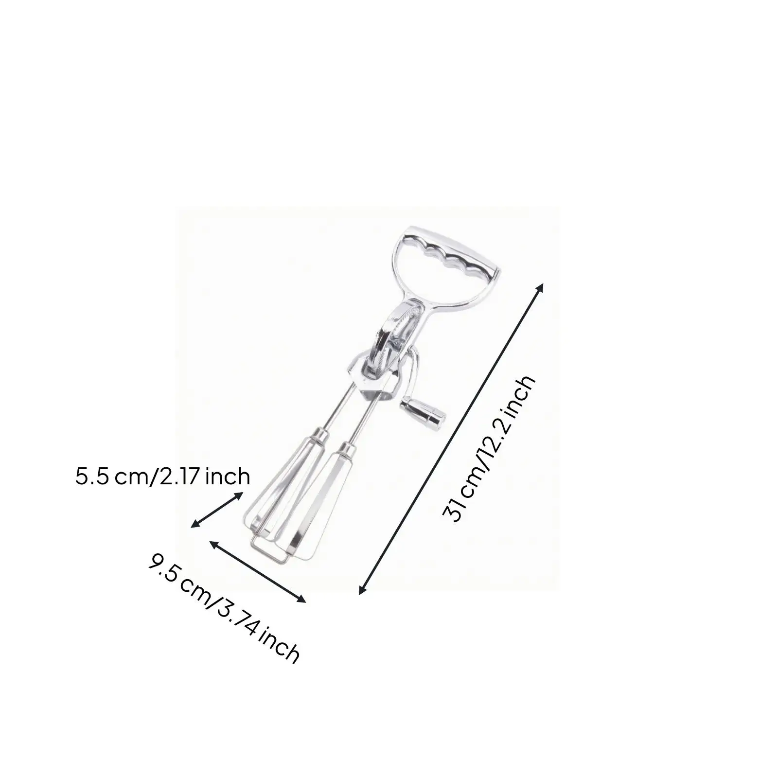 Reliable Egg Beater Hand Crank Mixer for Whisking Eggs Whipping Cream and Blending Smooth Batter for Home Cooks and Baking