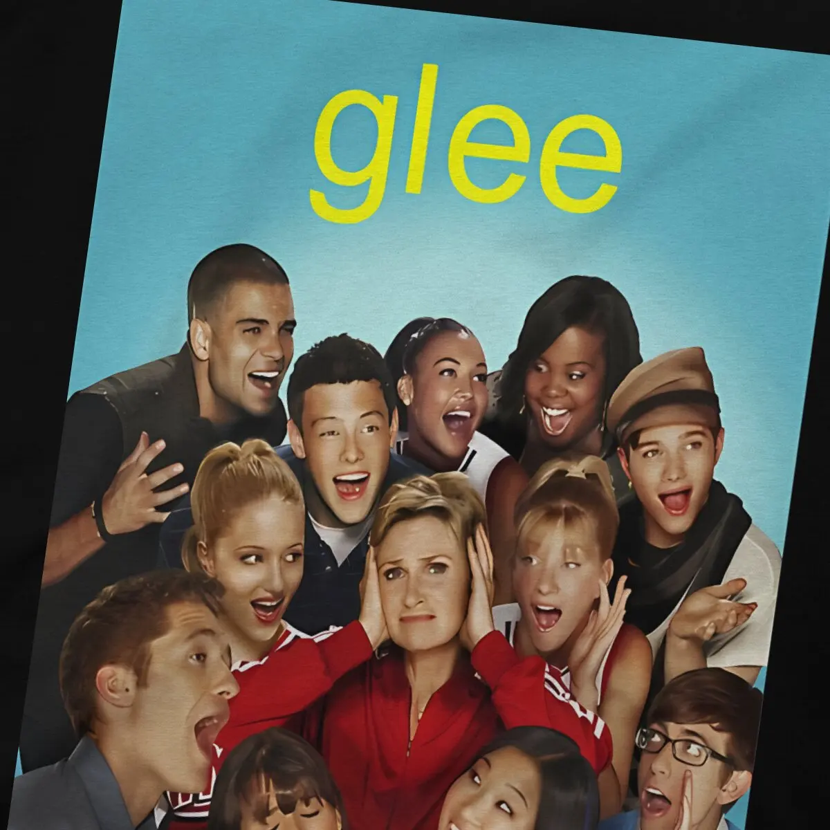 Новейшая футболка Glee TV для мужчин, постер, футболка из чистого хлопка с круглым вырезом в стиле хип-хоп, Подарочная одежда, топы