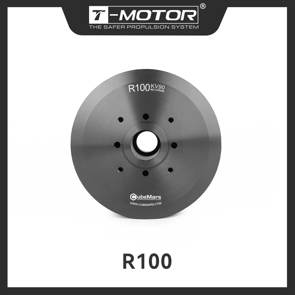 T-MOTOR CubeMars R100 KV90 Ingelijste Borstels Motor 48V Voor Exoskelet Robot Motor met Hall Sensor Holle Gat