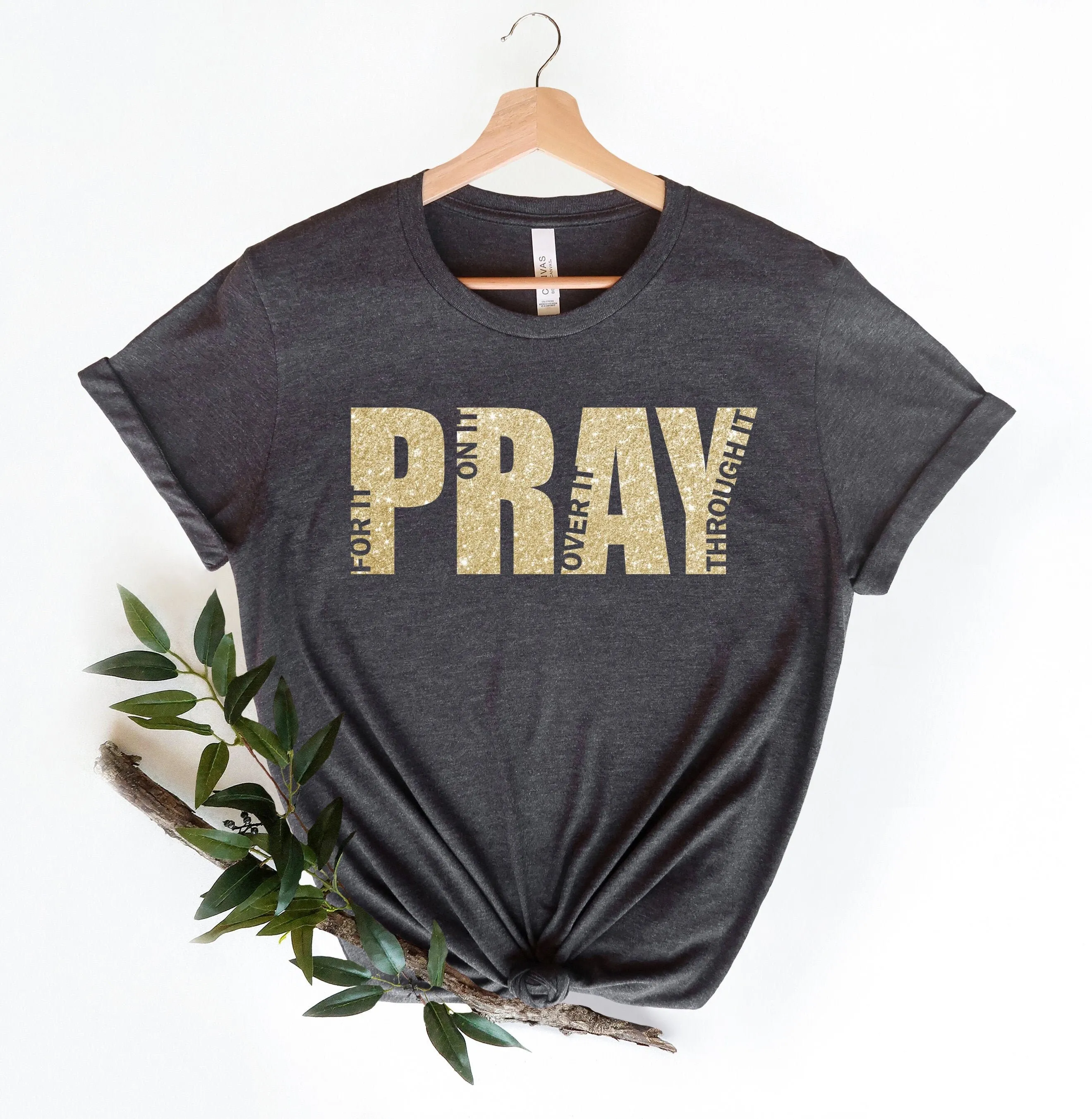 Cute Easter T Shirt For Mom Pray Over It On Religious Christian Through