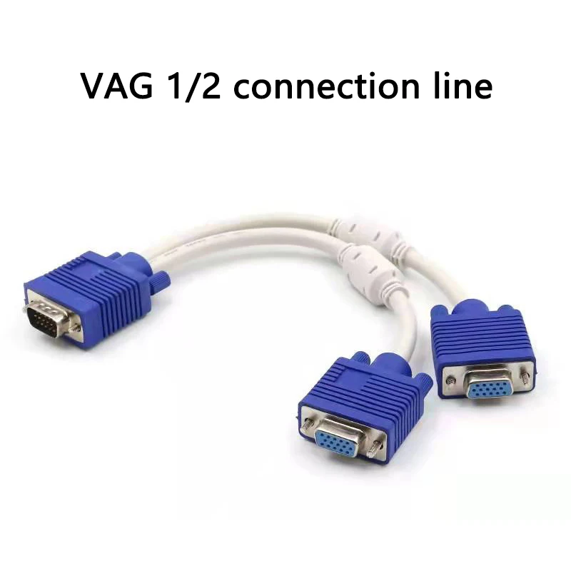 Cable divisor VGA para monitor de computadora, cable adaptador de extensión de pantalla, macho a hembra, convertidor de cable de sincronización de video