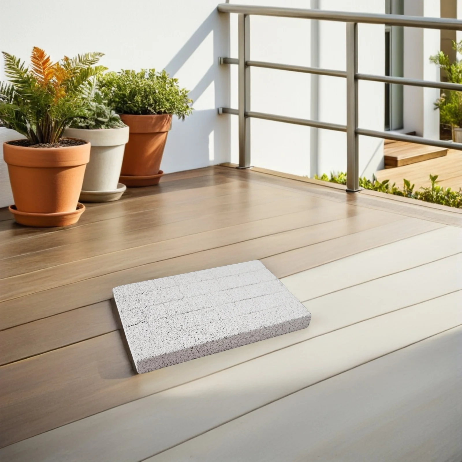 

2Pcs Bunny Claw Pad Hardwearing Lava Stone Board for Natural Foot Strain Relief Small Pets Scratch Prevention Cage