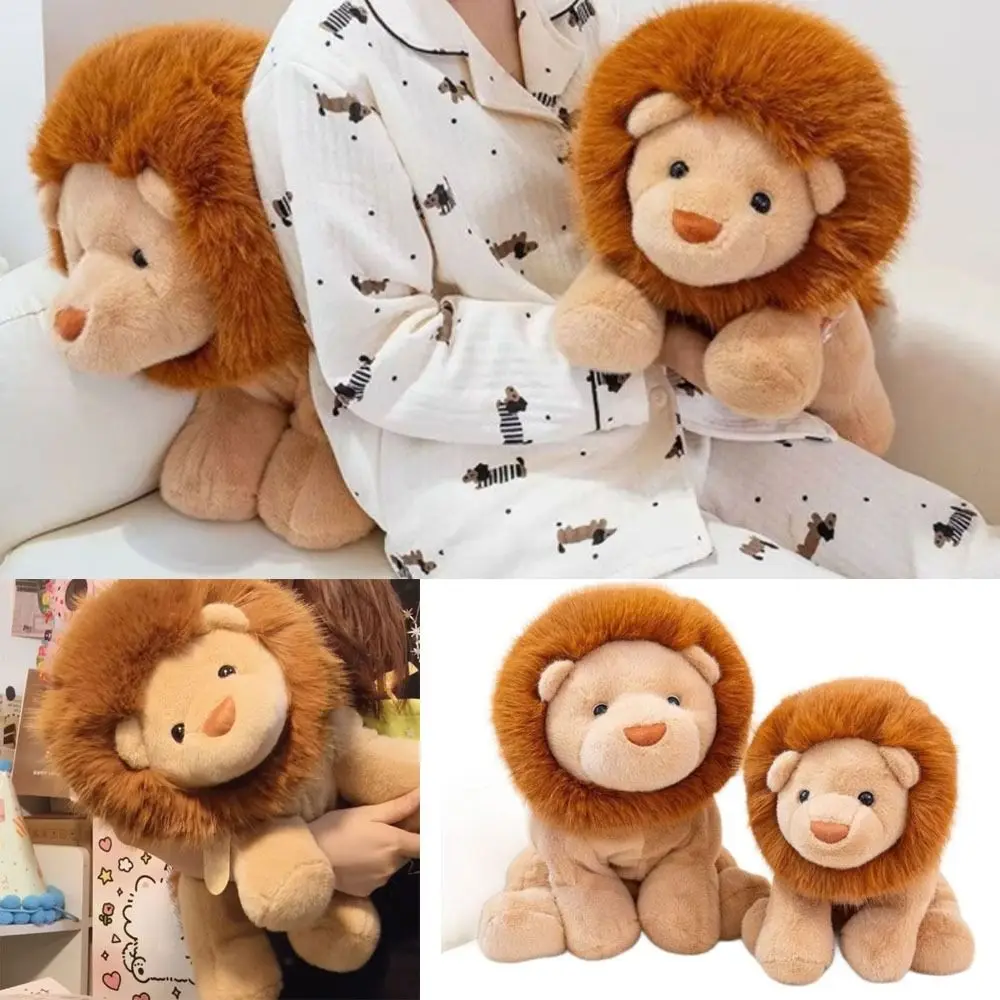 

Creative Gift Soft Lion Stuffed Animal Plush Pillow Cute Emotional Support Plush Toy 15.8inch Plush Pillow