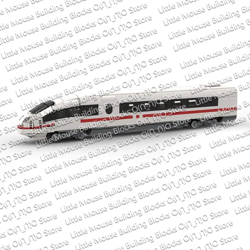 City Car Model MOC Building Bricks ICE 3 Electric High-Speed Train Modular Technology Gifts Holiday Assemble Children Toys
