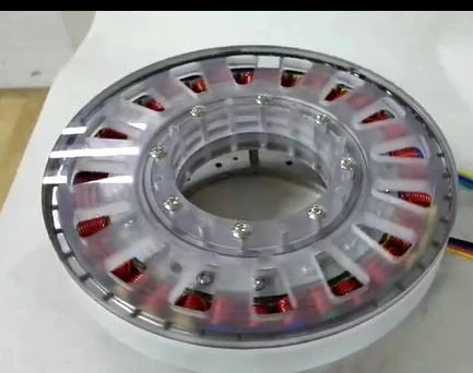 

5N.m Large hollow shaft ultra-low speed disc brushless motor. Flat and thin multi-pole with Hall motor, 45 slots 50 poles