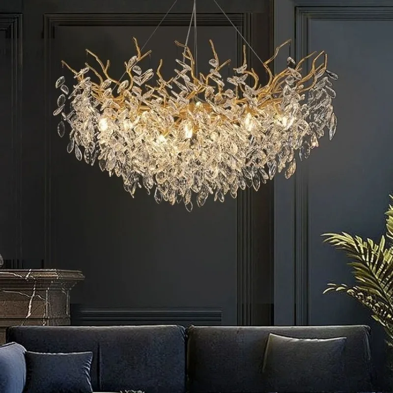 Prosty żyrandol do salonu